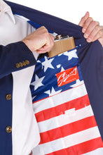 Load image into Gallery viewer, american flag suit jacket
