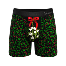 Load image into Gallery viewer, The Kiss Me There | Mistletoe Ball Hammock® Pouch Underwear With Fly