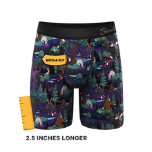 Load image into Gallery viewer, The Meal of Moths | Spooky Long Leg Ball Hammock® Pouch Underwear With Fly