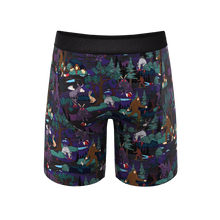 Load image into Gallery viewer, Cartoon men's underwear with monster and bigfoot designs.