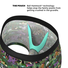Load image into Gallery viewer, Close-up of Moth-themed clock and animal pattern bag, lizard, and underwear fabric.