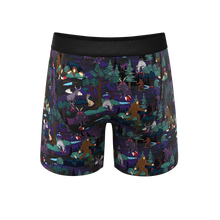 Load image into Gallery viewer, A pair of men's underwear with cartoon cryptid creatures.