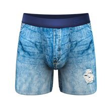 Load image into Gallery viewer, Denim pouch underwear