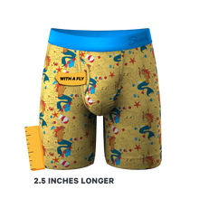 Load image into Gallery viewer, The Nudie Beach | Beach Long Leg Ball Hammock® Pouch Underwear With Fly