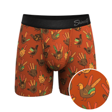 Load image into Gallery viewer, The Party Fowl | Thanksgiving Turkey Ball Hammock® Pouch Underwear