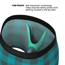 Load image into Gallery viewer, green plaid mens boxers