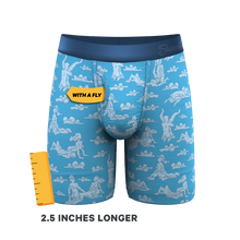 Load image into Gallery viewer, The Reverse Cloud Girl | Cloud Long Leg Ball Hammock® Pouch Underwear With Fly