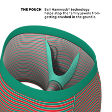 Load image into Gallery viewer, colorful green and red mens boxers
