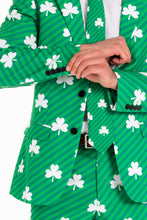 Load image into Gallery viewer, White clovers printed suit