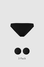 Load image into Gallery viewer, The Threat Level Midnight | Black Bikini Underwear 3 Pack