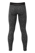 Load image into Gallery viewer, A unique pair of leggings with a speckled pattern, inspired by a composition notebook.