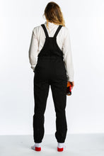 Load image into Gallery viewer, Comfy Black Pajama Overalls with Pockets