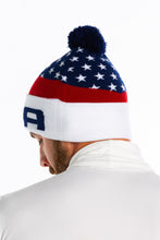 Load image into Gallery viewer, American Flag Ski Beanie