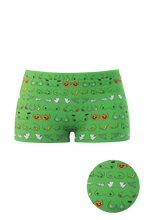 Load image into Gallery viewer, Women green halloween underwear