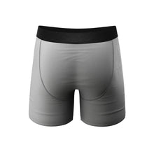 Load image into Gallery viewer, Solid grey pouch underwear with fly