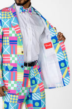 Load image into Gallery viewer, Interior of Men's Derby Flag Suit