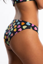 Load image into Gallery viewer, black underwear candy hearts bikini