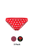 Load image into Gallery viewer, The Love Letter | Valentine's Themed Bikini Underwear 3 Pack