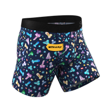 Load image into Gallery viewer, The Family Jewels Ball Hammock® Pouch Underwear with Fly featuring crystal designs.