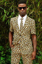 Load image into Gallery viewer, Leopard Jungle Cat Pattern Summer Suit Blazer and Shorts