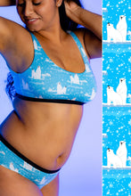 Load image into Gallery viewer, Polar Bear print bralette