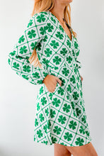 Load image into Gallery viewer, clover women&#39;s wrap dress
