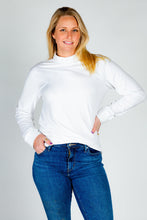 Load image into Gallery viewer, Women&#39;s plain white turtleneck
