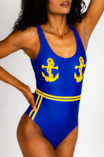 Load image into Gallery viewer, nautical bathing suit
