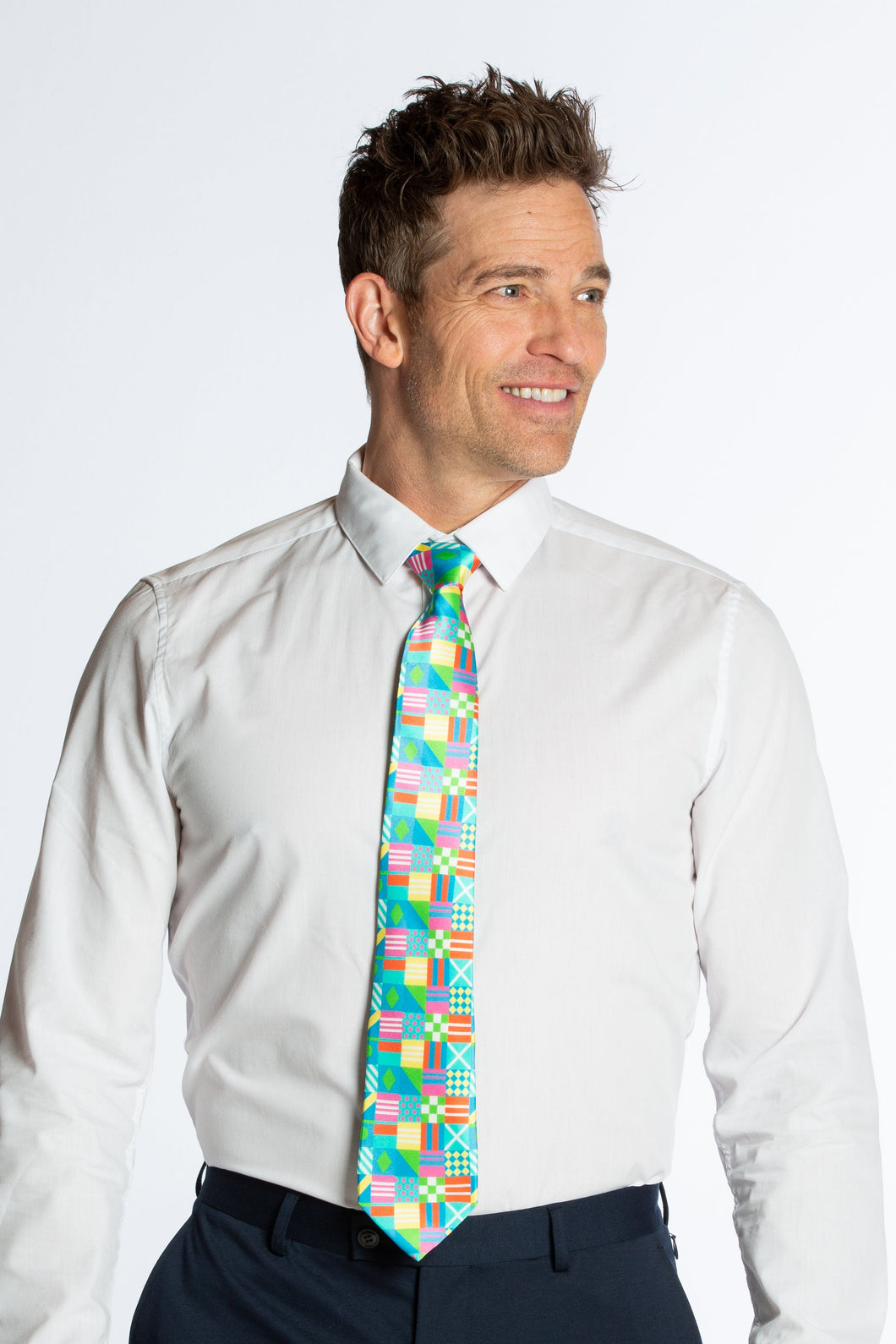 Products The Executive | Patchwork Flag Ultimate Pocket Tie | Pre-Order | Ships late May 2022