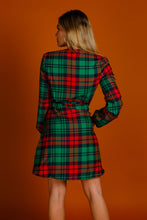 Load image into Gallery viewer, Red and green plaid dress
