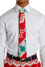 Load image into Gallery viewer, knit print christmas tie
