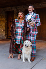 Load image into Gallery viewer, White and Red Plaid Xmas Matching Outfit
