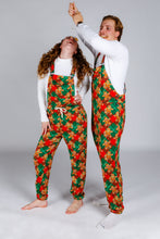 Load image into Gallery viewer, Holiday Gingerbread Pajama Overalls
