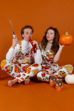 Load image into Gallery viewer, the spread white thanksgiving pajamaralls
