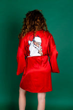 Load image into Gallery viewer, Santa Claus Print Xmas Ladies Kimono
