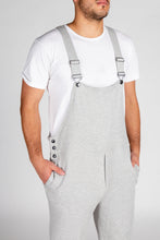 Load image into Gallery viewer, Heather grey mens pajamaralls
