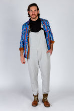 Load image into Gallery viewer, Grey pajama overalls for guys

