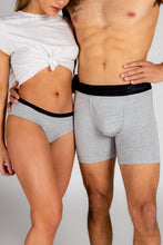 Load image into Gallery viewer, Heather Grey Ball Hammock¬Æ Boxer and Cheeky Matching Couples Underwear
