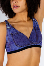 Load image into Gallery viewer, The Brittany | Denim Printed Bralette
