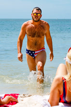 Load image into Gallery viewer, American flag swim brief
