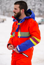 Load image into Gallery viewer, red blue yellow color ski suit for men
