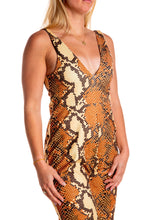 Load image into Gallery viewer, women&#39;s snake skin jumpsuit 
