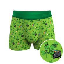 Load image into Gallery viewer, The 3 Leafs To The Wind | St Patricks Day Clovers Ball Hammock¬Æ Pouch Trunks Underwear
