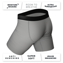 Load image into Gallery viewer, The 50 Shades | Grey Long Leg Ball Hammock¬Æ Pouch Underwear With Fly
