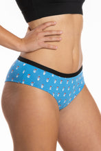 Load image into Gallery viewer, Light blue santa face underwear
