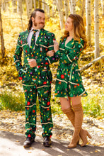 Load image into Gallery viewer, Sexy Green Christmas Suit
