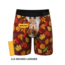 Load image into Gallery viewer, The Acorn Hoard | Squirrel Long Leg Ball Hammock¬Æ Pouch Underwear With Fly
