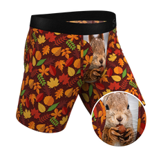 Load image into Gallery viewer, The Acorn Hoard | Squirrel Long Leg Ball Hammock¬Æ Pouch Underwear With Fly
