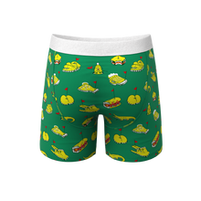 Load image into Gallery viewer, Green bear and sancwiches men‚Äôs underwear
