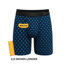 Load image into Gallery viewer, The Avalanche | Color Changing Snowflake Long Leg Ball Hammock¬Æ Pouch Underwear With Fly
